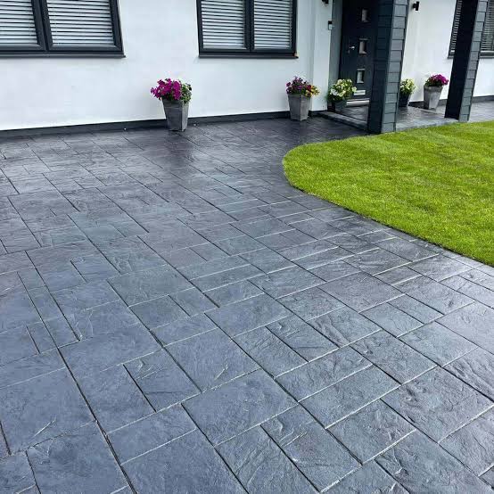 Exemple de béton décoratif