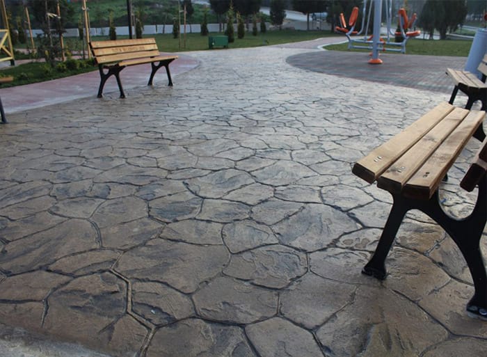 Béton décoratif – exemple de surface